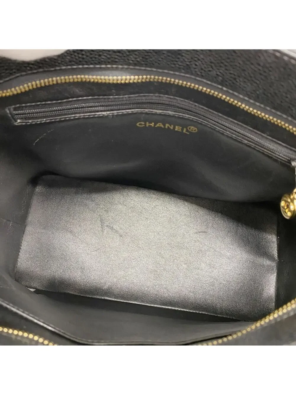 Chanel Medallion Tote Quilted Caviar #309475C20B